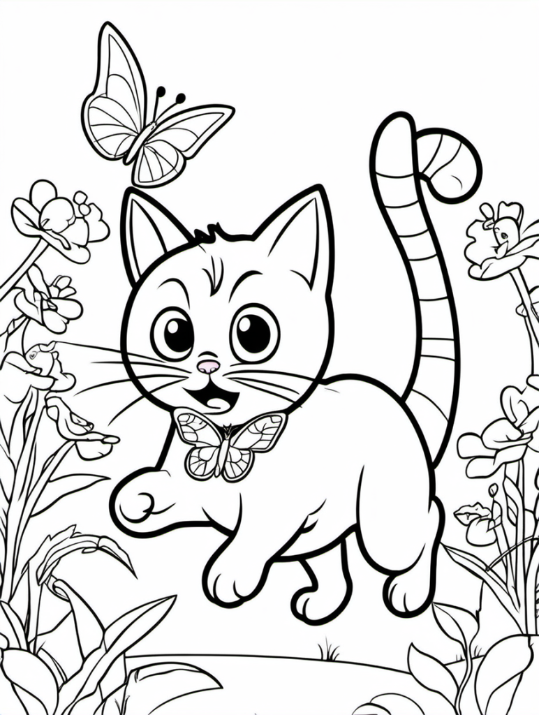 Cat Coloring Page 14