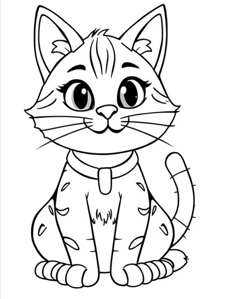 Cat Coloring Page 16