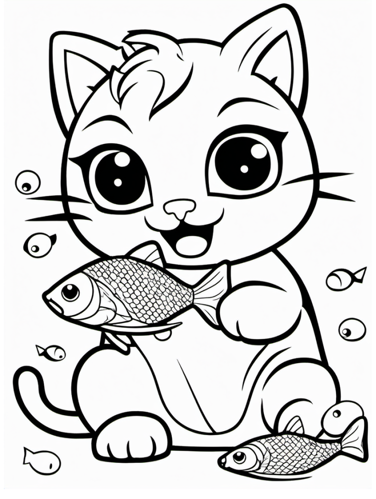 Cat Coloring Page 19