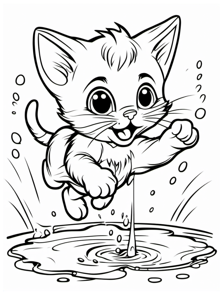 Cat Coloring Page 22