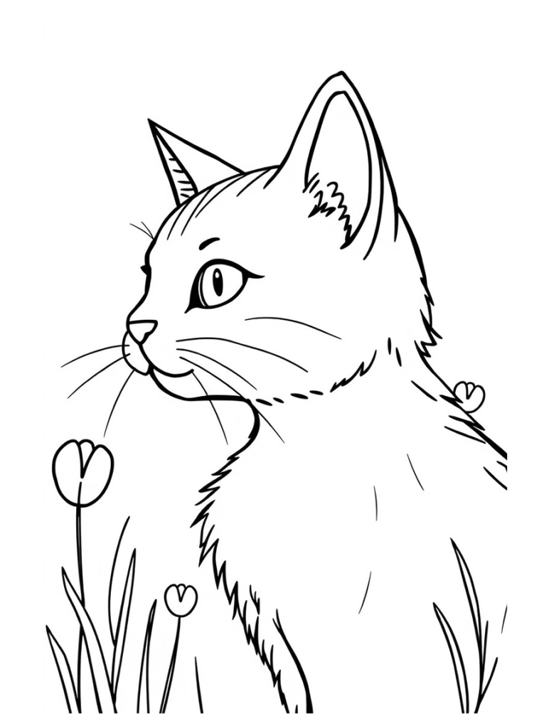 Cat Coloring Page 26