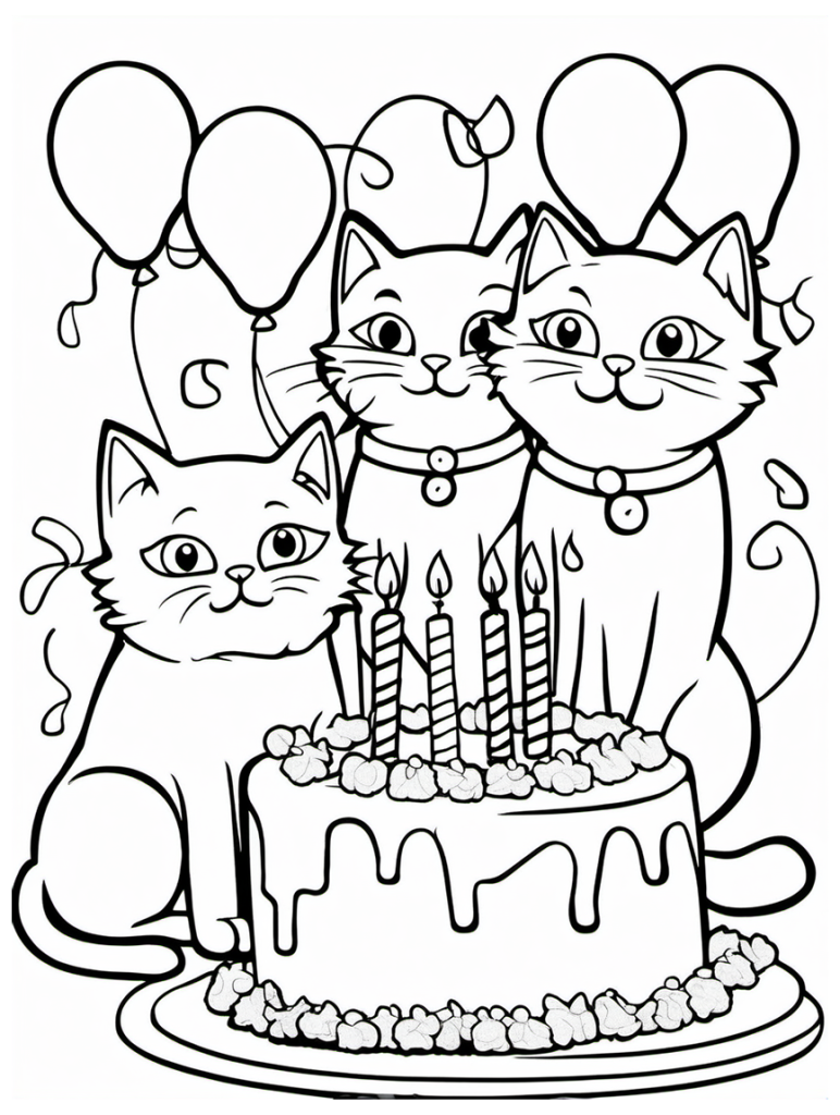 Cat Coloring Page 27