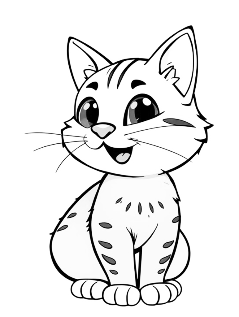 Cat Coloring Page 28