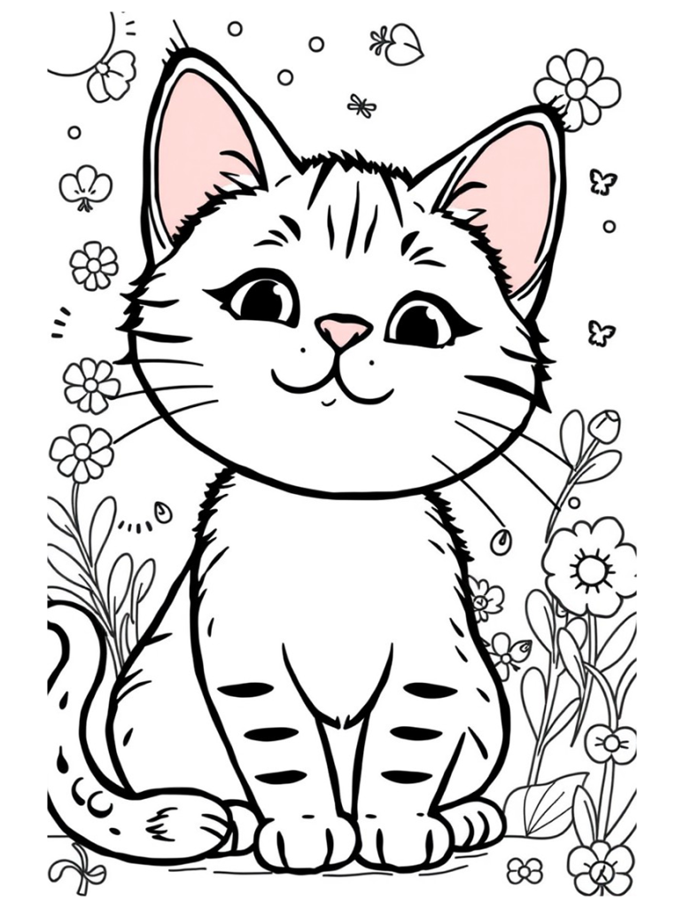 Cat Coloring Page 30