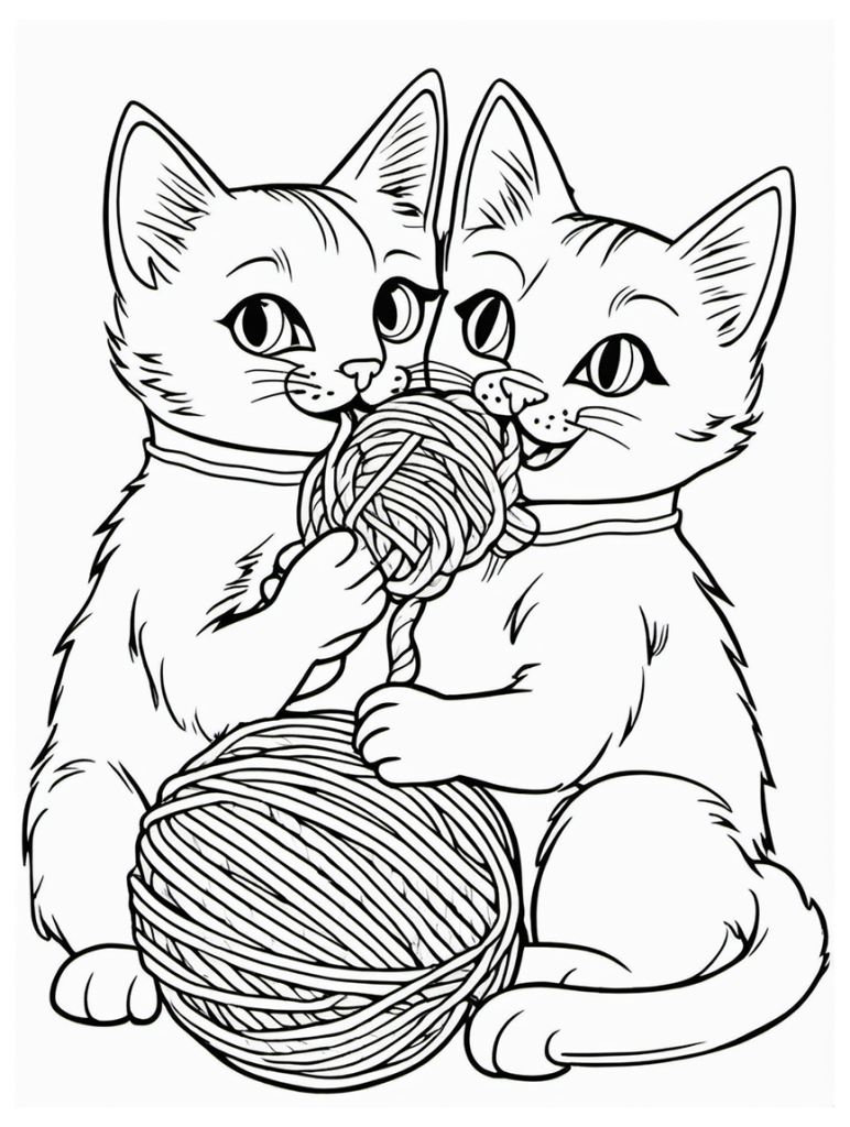 Cat Coloring Page 32