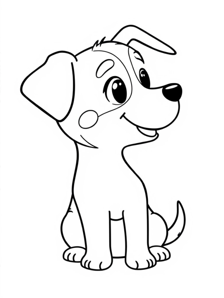 Dog Coloring Page 10