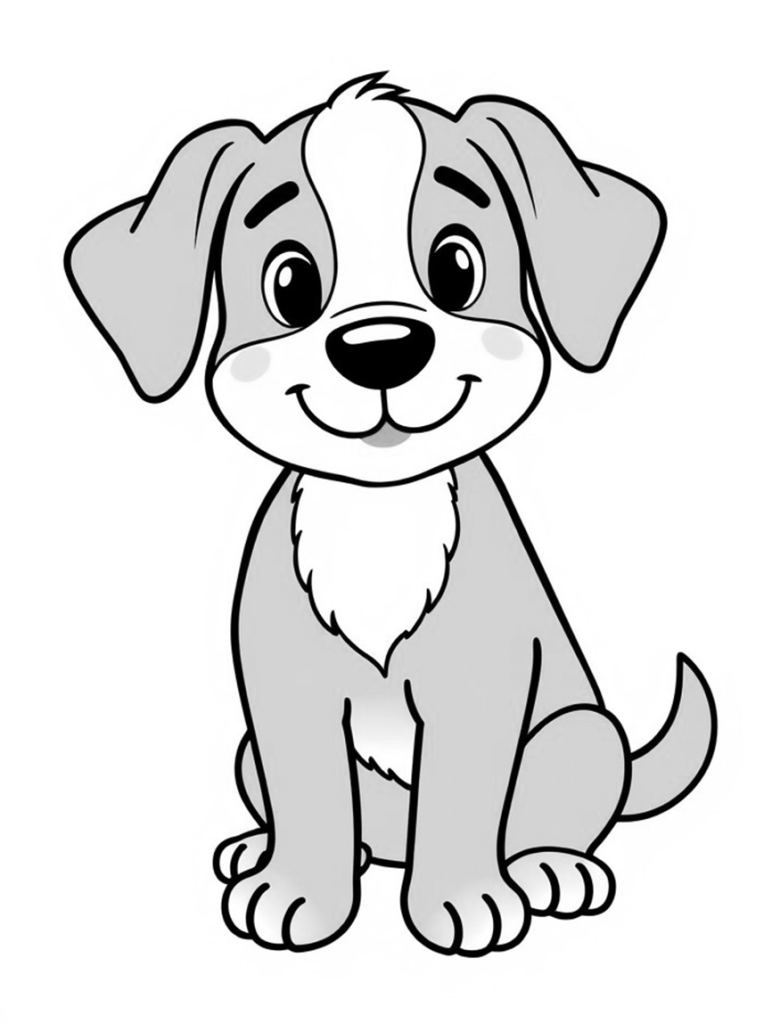 Dog Coloring Page 11