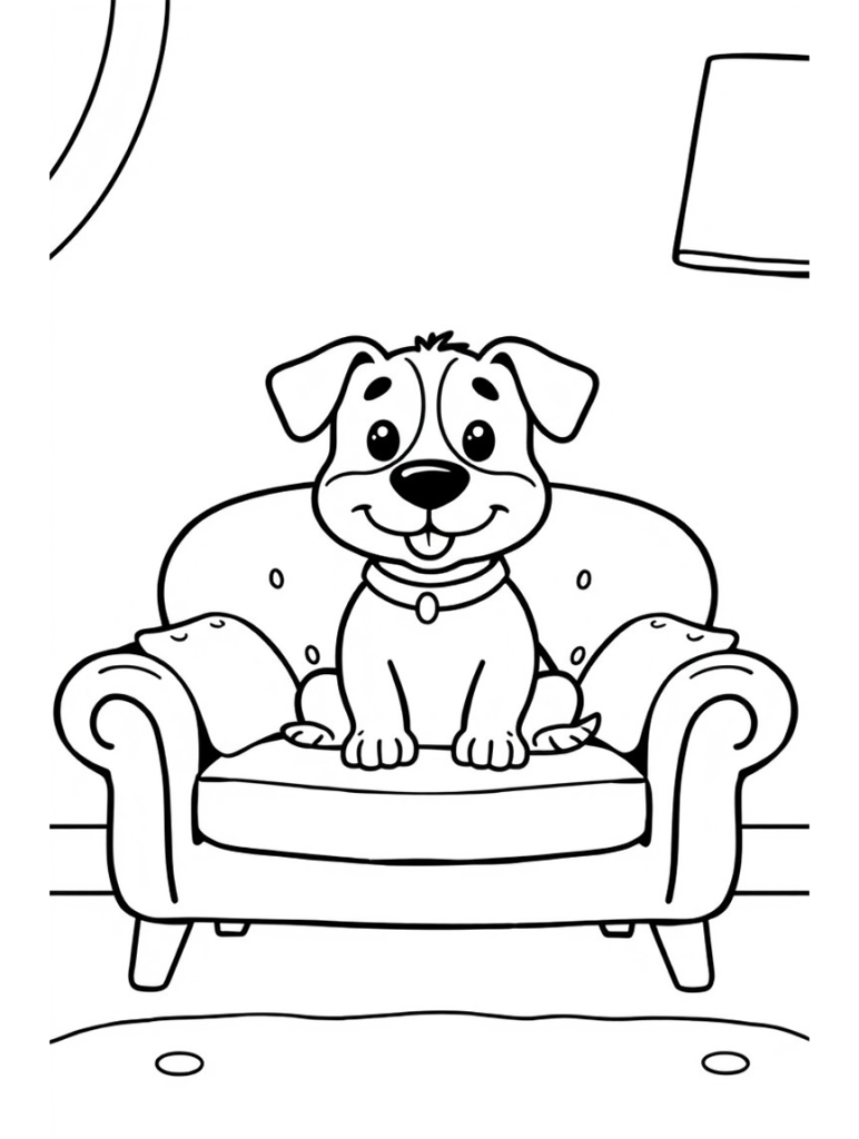 Dog Coloring Page 15