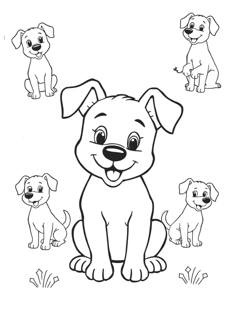 Dog Coloring Page 16