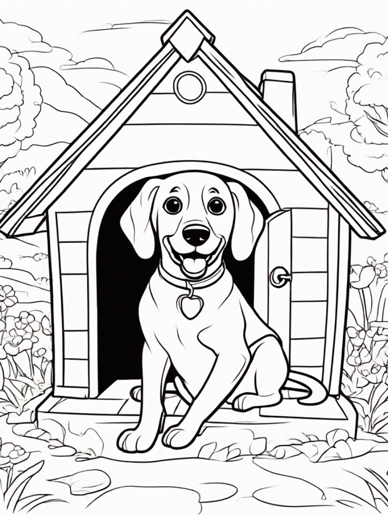 Dog Coloring Page 17