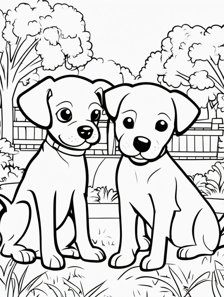 Dog Coloring Page 18