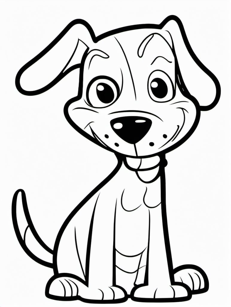 Dog Coloring Page 2