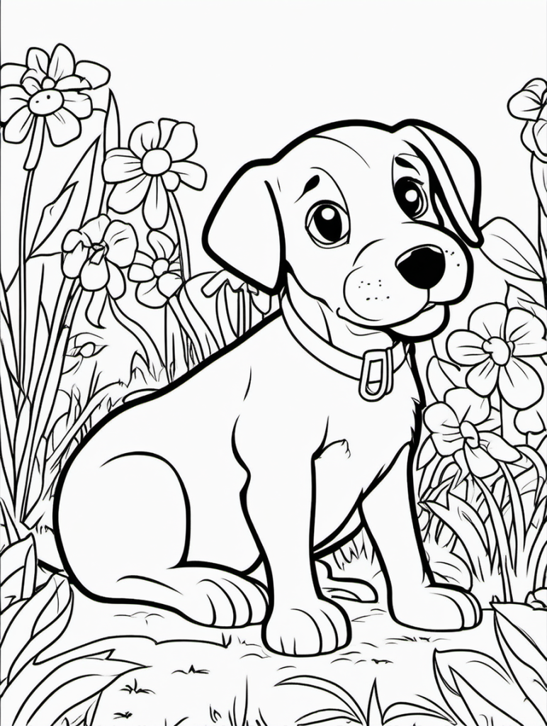 Dog Coloring Page 21