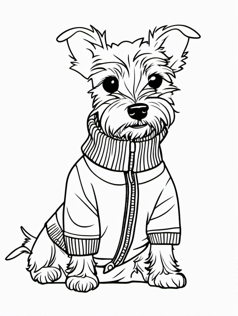 Dog Coloring Page 24