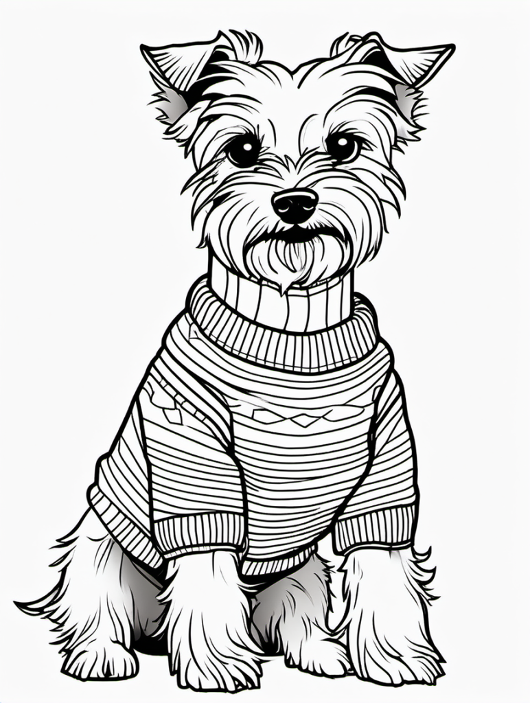 Dog Coloring Page 25