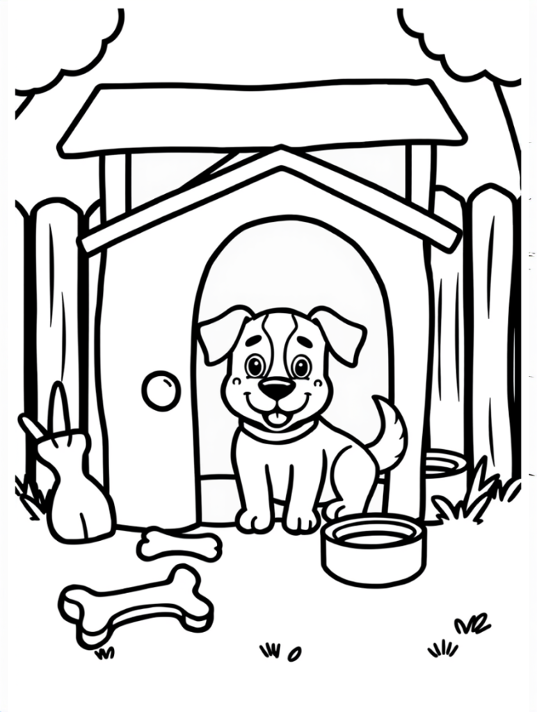 Dog Coloring Page 27