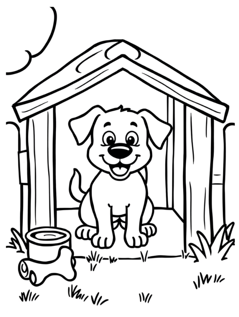 Dog Coloring Page 28