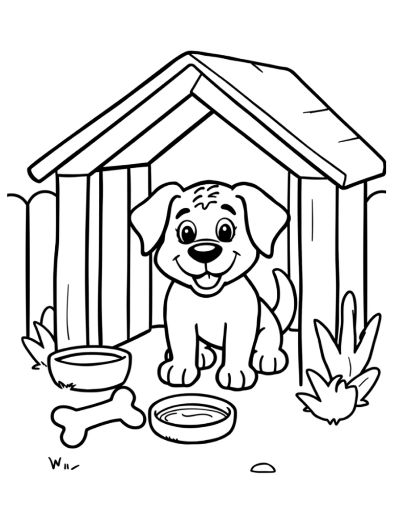 Dog Coloring Page 29