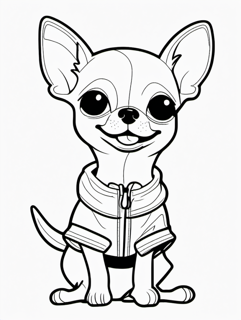 Dog Coloring Page 4