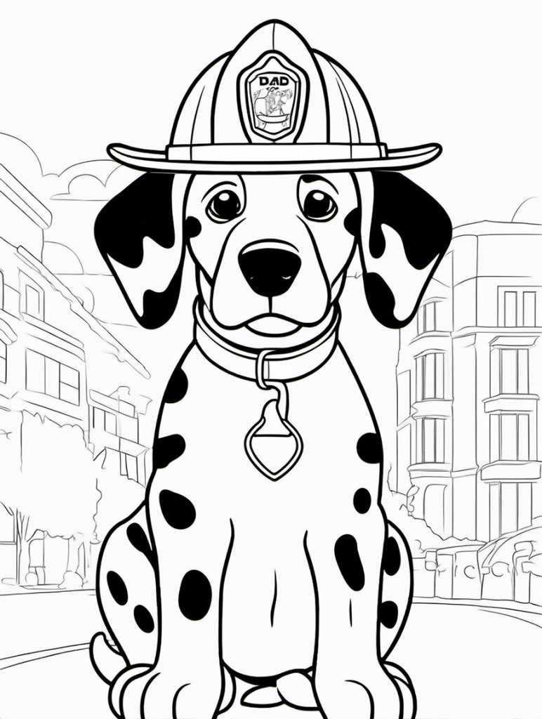 Dog Coloring Page 6