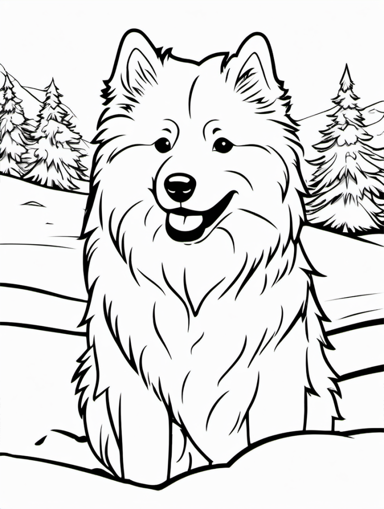 Dog Coloring Page 9