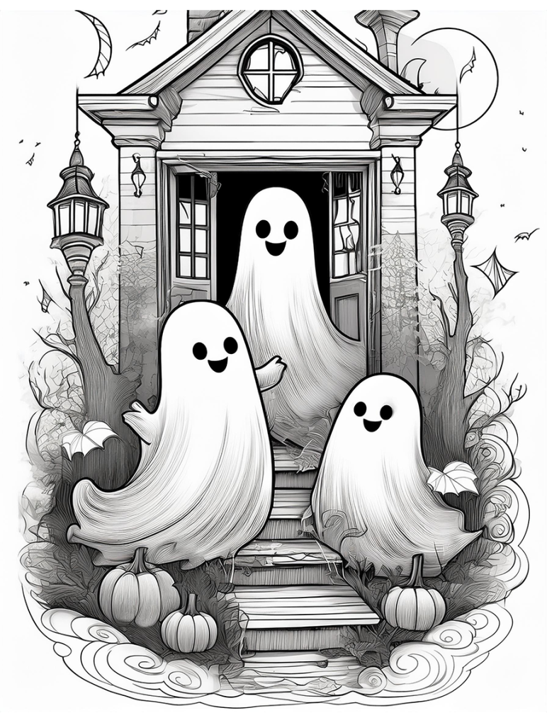 Haloween Coloring Page 17