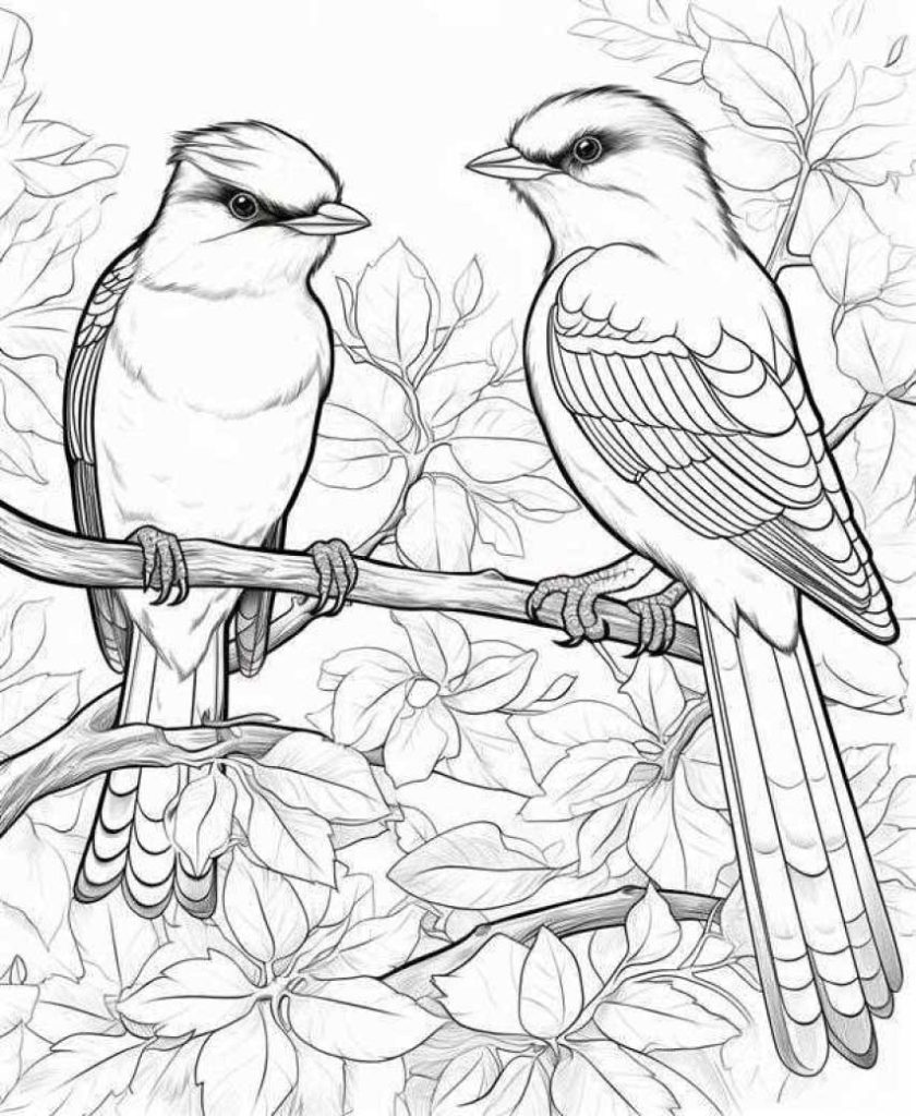 Birds Coloring Pages Kids 125