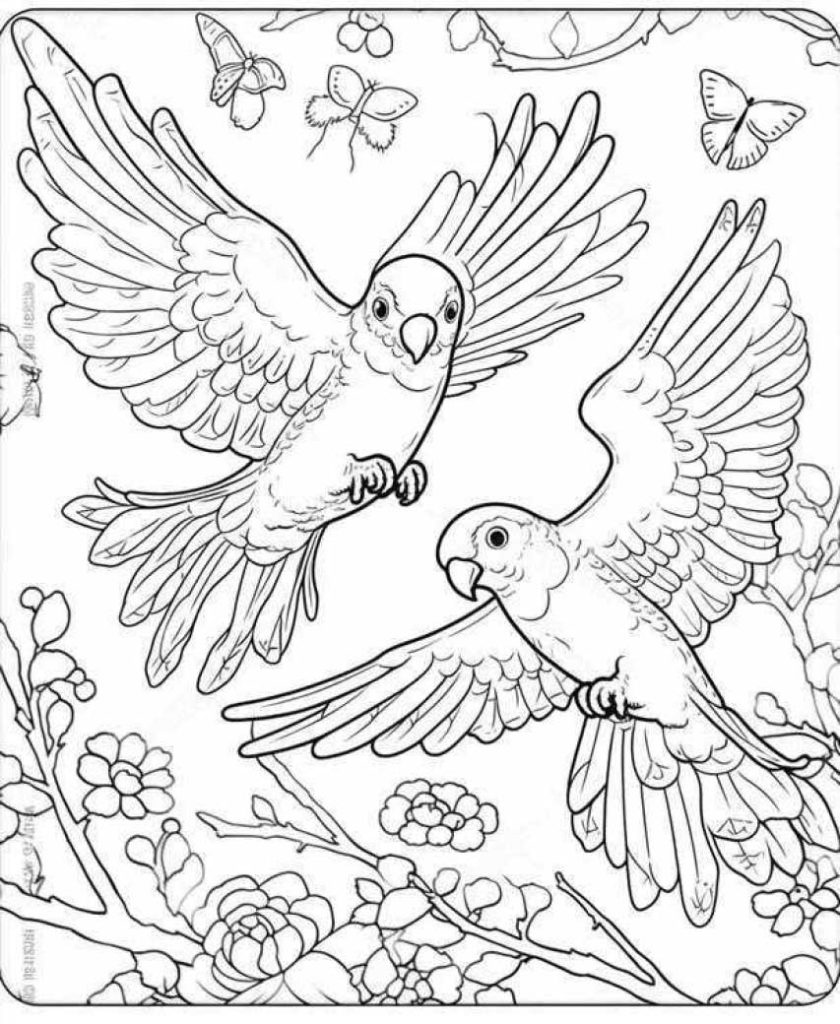 Birds Coloring Pages Kids 132