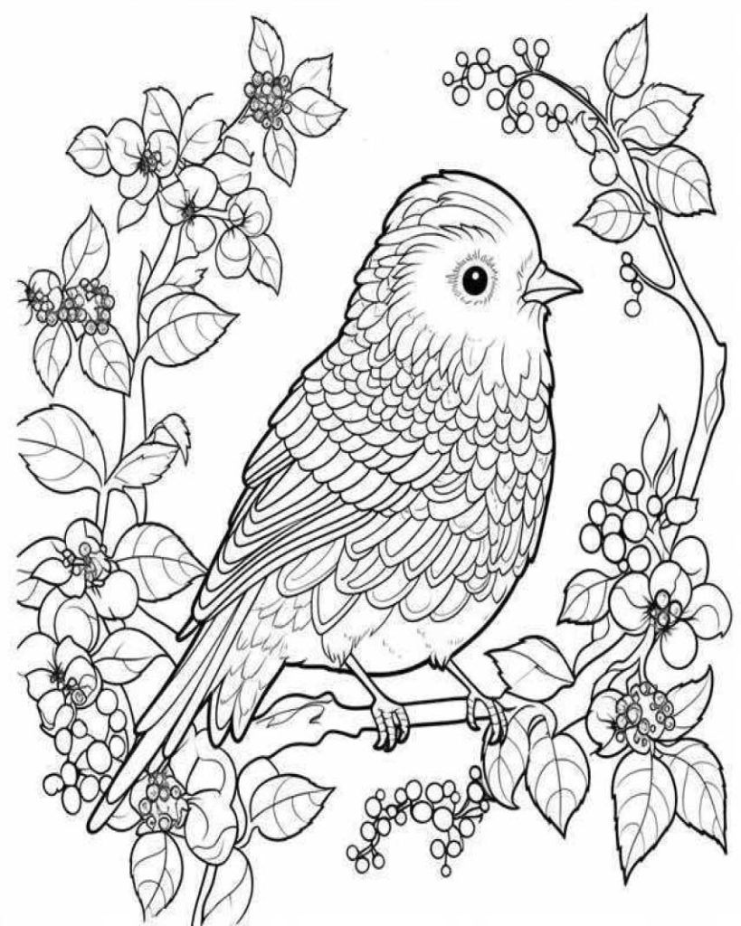 Birds Coloring Pages Kids 165