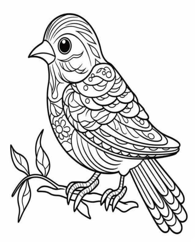 Birds Coloring Pages Kids 185