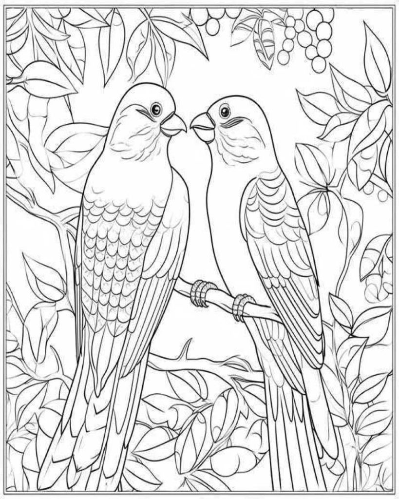 Birds Coloring Pages Kids 187