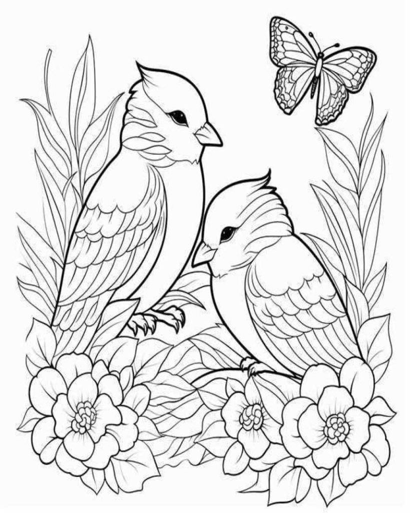 Birds Coloring Pages Kids 197