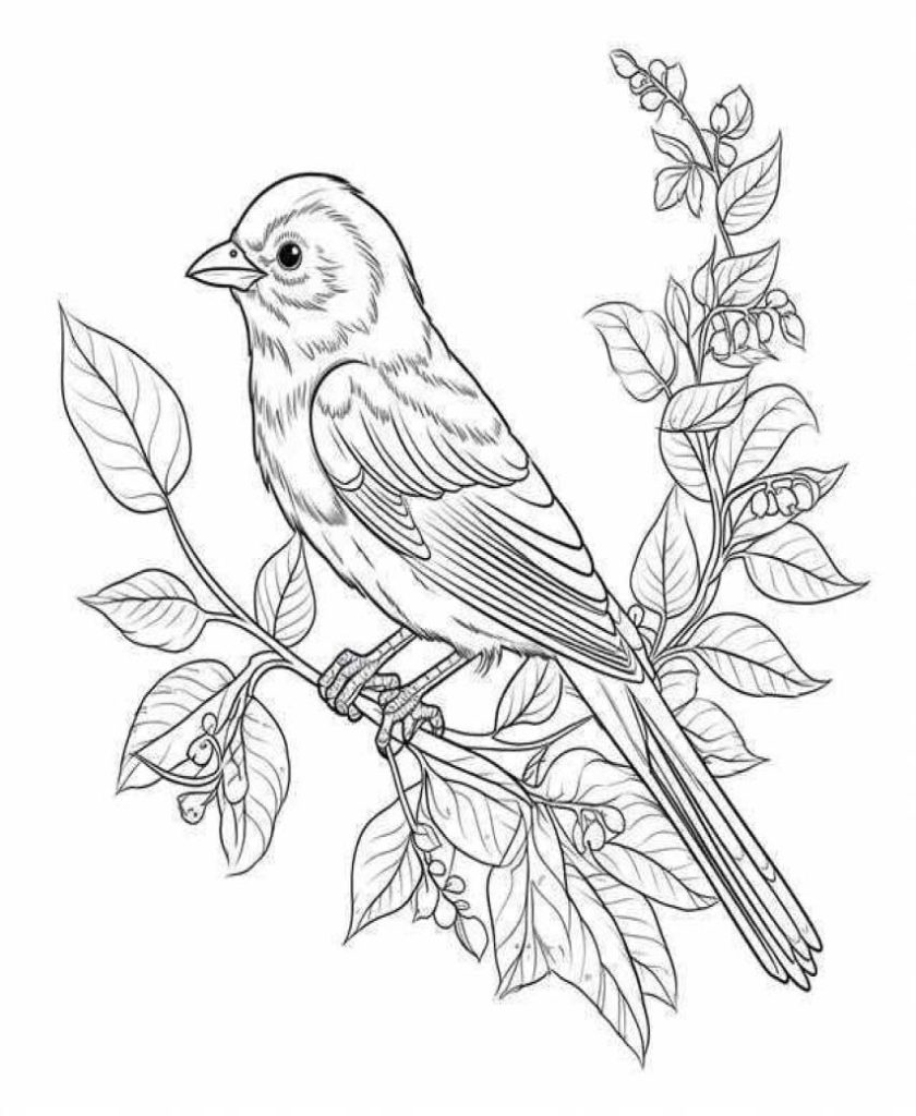 Birds Coloring Pages Kids 203