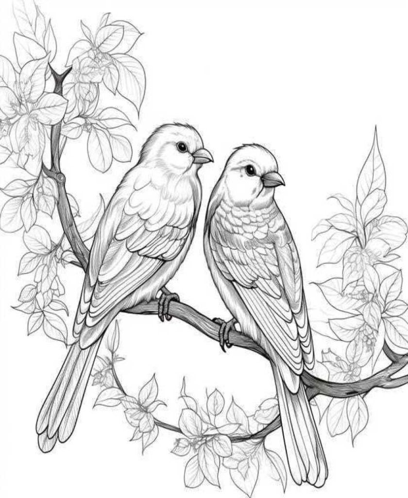 Birds Coloring Pages Kids 204