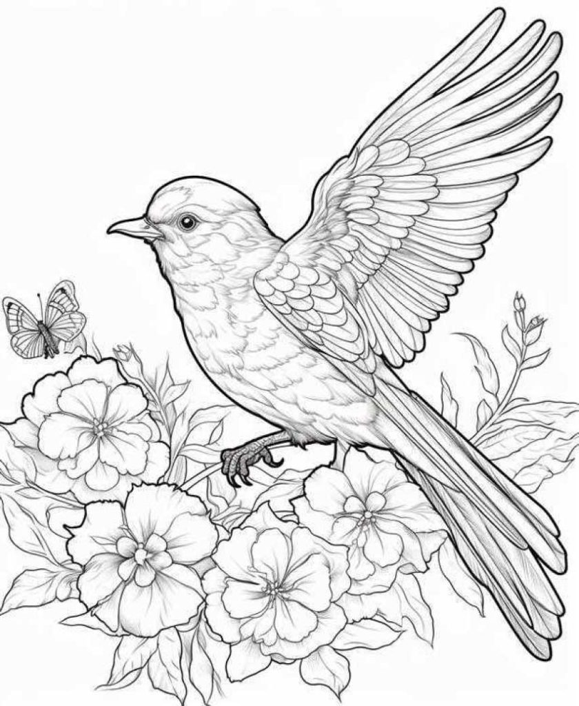 Birds Coloring Pages Kids 209