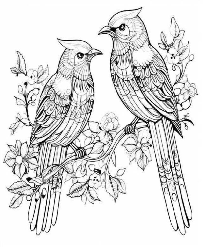 Birds Coloring Pages Kids 211