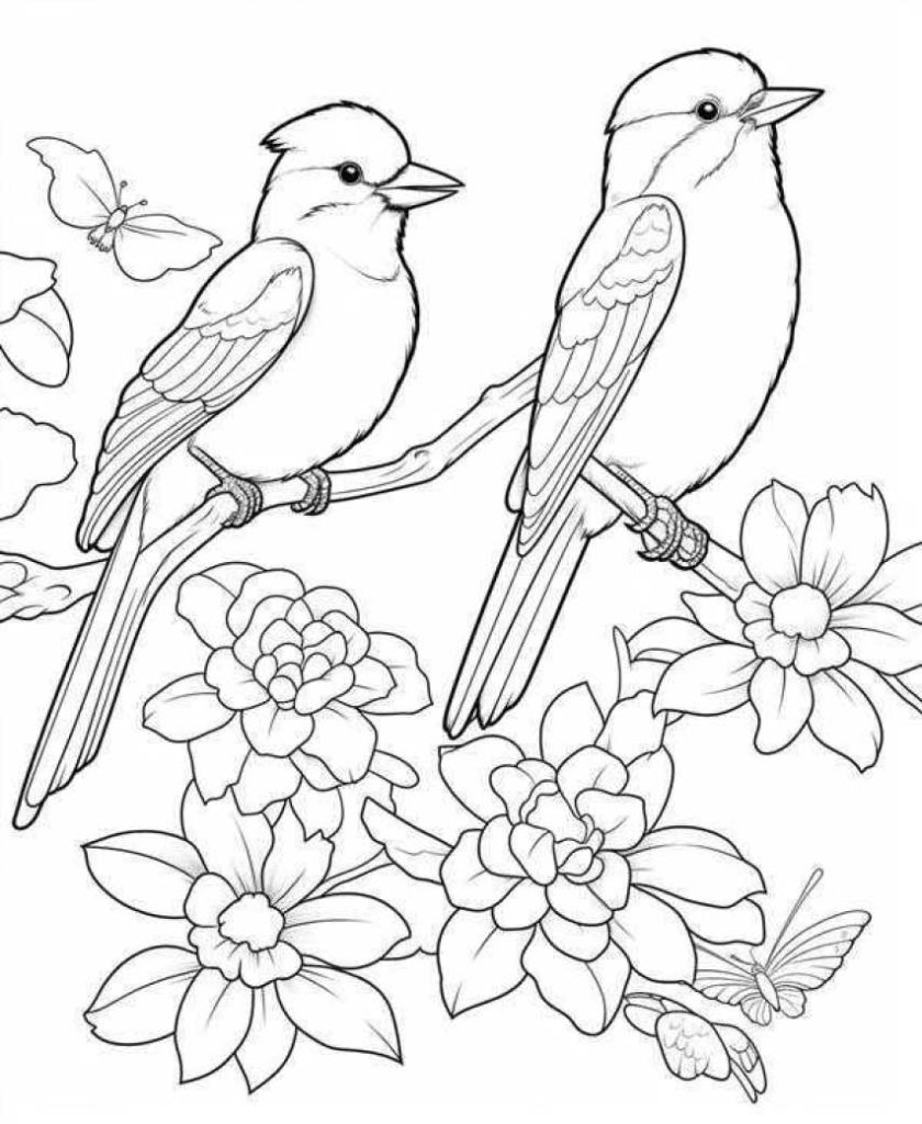 Birds Coloring Pages Kids 230