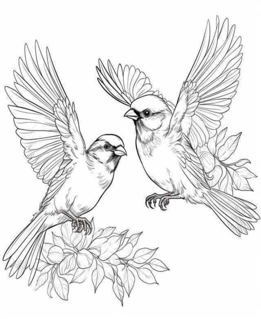 Birds Coloring Pages Kids 240