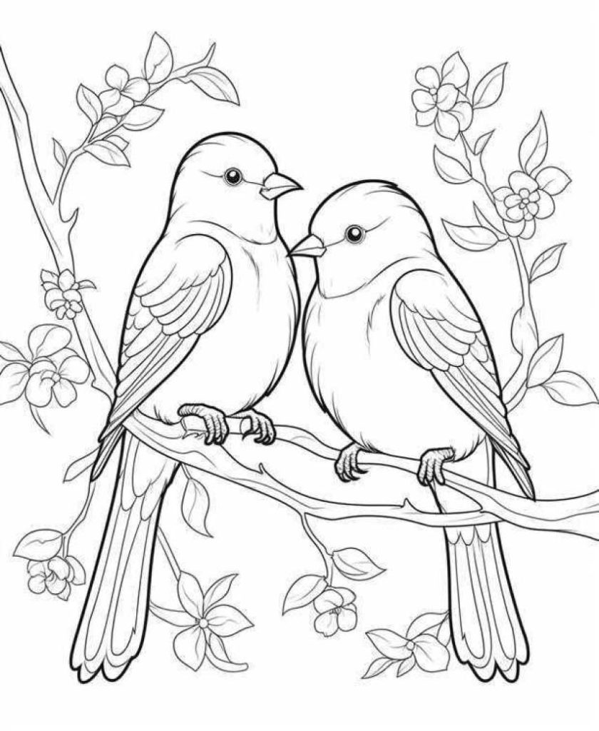 Birds Coloring Pages Kids 36