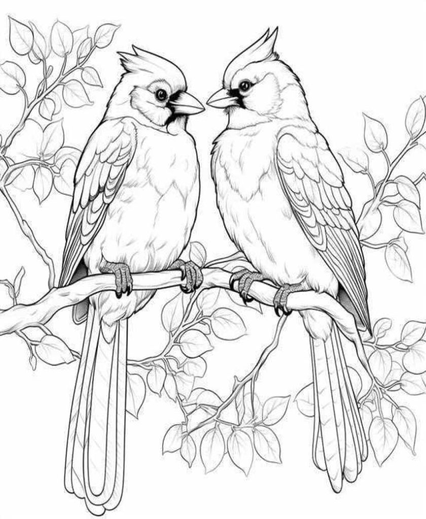 Birds Coloring Pages Kids 40